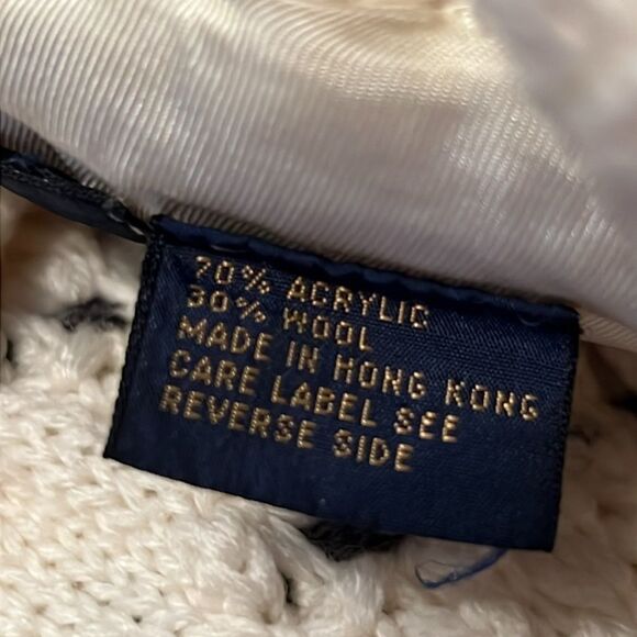 70's LeRoy Grandpa Chunky Wool Blend Textured Knit Oversized Sweater Jacket M - Picture 17 of 17